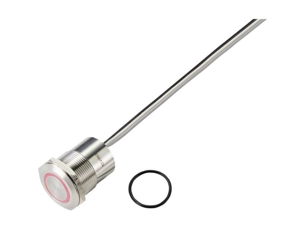 TRU COMPONENTS TC-9225188 Anturipainike 24 V 0,5 A 1 x Off/(On) Painike Vihreä 1 kpl