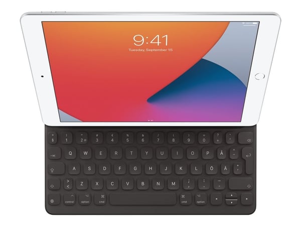 Apple Smart - Tastatur og folio-kasse - Apple Smart-kontakt - QWERTY - norsk - for 10,2-tommers iPad (7. generasjon, 8. generasjon, 9. generasjon);...