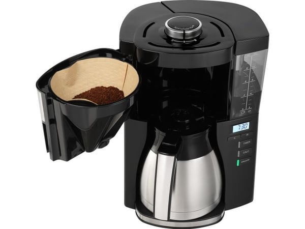 Melitta 1025-18, Kaffebrygger (drypp), 1,375 l, 1000 W, Svart, Sølv