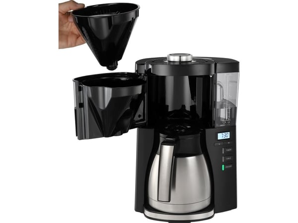Melitta 1025-18, Kaffebrygger (drypp), 1,375 l, 1000 W, Svart, Sølv