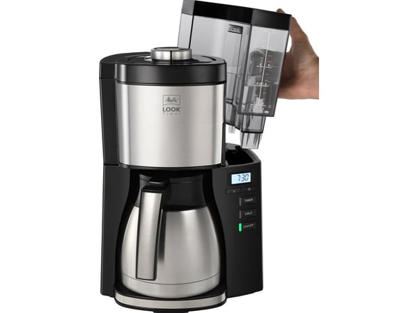 Melitta 1025-18, Kaffebrygger (drypp), 1,375 l, 1000 W, Svart, Sølv