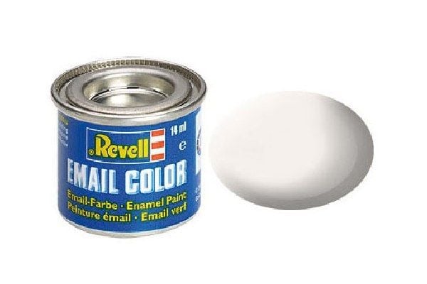 Emalje 14 ml hvit, matt