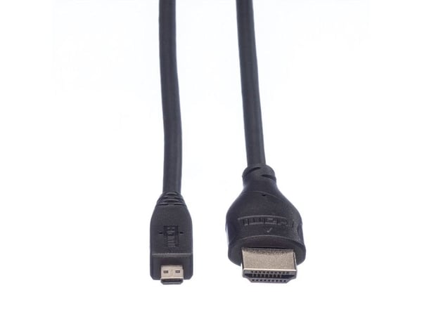 ROLINE 11.04.5581, 2 m, HDMI-tyyppi A (vakio), HDMI-tyyppi A (vakio), Äänen paluukanava (ARC), Musta