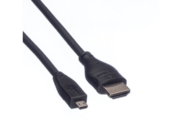 ROLINE 11.04.5581, 2 m, HDMI-tyyppi A (vakio), HDMI-tyyppi A (vakio), Äänen paluukanava (ARC), Musta