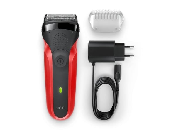 Braun Series 3 300S Rød barbermaskin