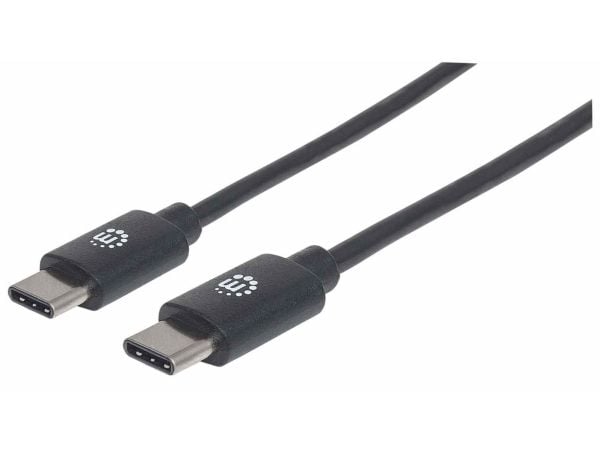 MANHATTAN USB C tilkoblingskabel USB2.0 C-hann/C-hann 1m