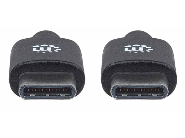 MANHATTAN USB C tilkoblingskabel USB2.0 C-hann/C-hann 1m