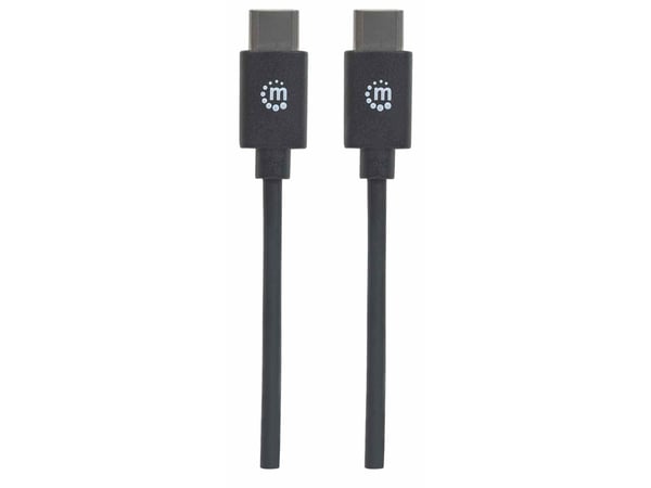 MANHATTAN USB C tilkoblingskabel USB2.0 C-hann/C-hann 1m
