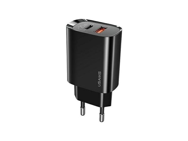 Virtalaturi 1xUSB-C+1xUSB T35 20W PD3.0 QC3.0 Pikalataus QC3.0 Nopea lataus
