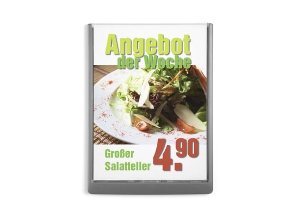 Durable 486737, Skiltholder, A4, Plast, Grafitt, 21 cm, 29,7 cm