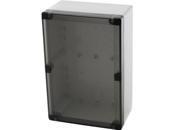 Fibox PCTQ3 162409 Seinäasennuskotelo, asennuskotelo 244 x 164 x 90 Polykarbonaatti Harmaa Valkoinen (RAL 7035) 1 kpl
