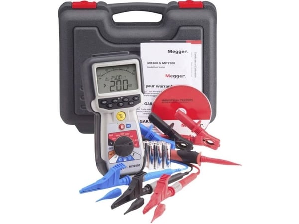 Megger MIT2500 isolasjonsmåler 50 V, 100 V, 250 V, 500 V, 1000 V, 2500 V 200 GO