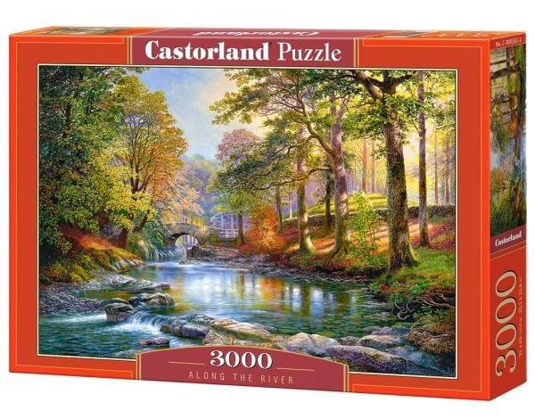 Castorland Along the River 3000 pcs, 3000 styck, Liggande, 9 År