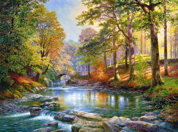 Castorland Puzzle 3000 Joen virran mukana