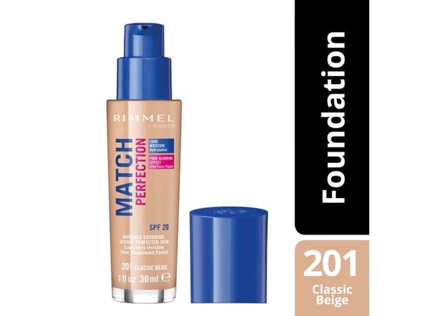 Rimmel London Match Perfection 24HR SPF20 foundation 200 Classic Beige 30 ml