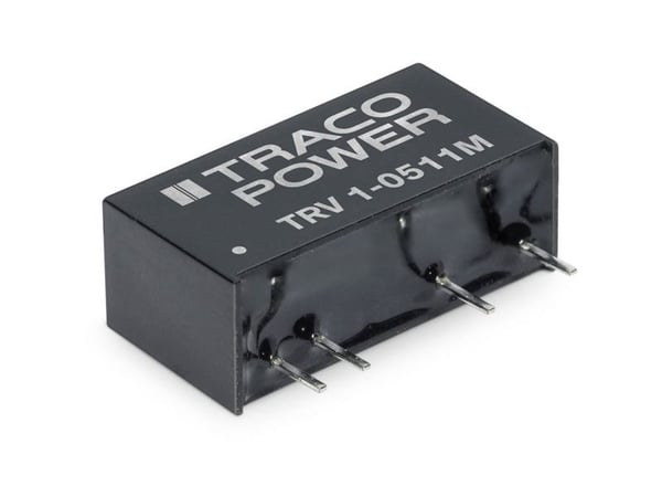 Traco Power TRV 1-2413M, 9,8 mm, 12,5 mm, 19,6 mm, 4,8 g, 1 W, 19.2-28.8 V