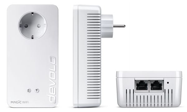Devolo Magic 2 WiFi next Starter Kit, 2400 Mbit/s, IEEE 802.2x, IEEE 802.3ab, IEEE 802.3az, IEEE 802.3u, Gigabitti Ethernet, 10,100,1000 Mbit/s, Wi...