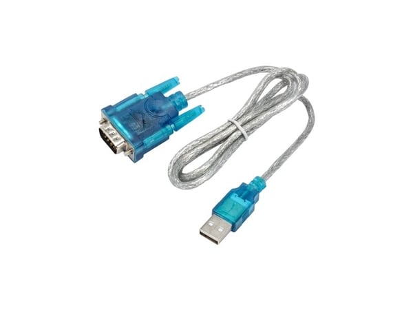 Akyga AK-CO-02 - Seriell kabel - USB (hann) til RS-232 (hann) - 1 m - tommelskruer - hvit