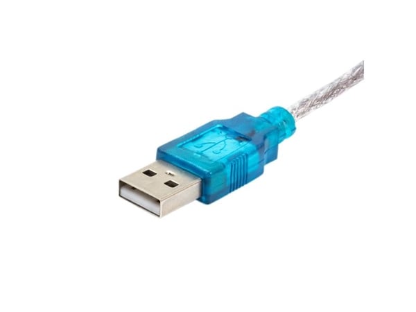 Akyga AK-CO-02 - Seriell kabel - USB (hann) til RS-232 (hann) - 1 m - tommelskruer - hvit