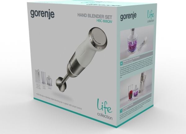 Gorenje Life Collection HBC806QW - Håndmikser - 800 W - hvit