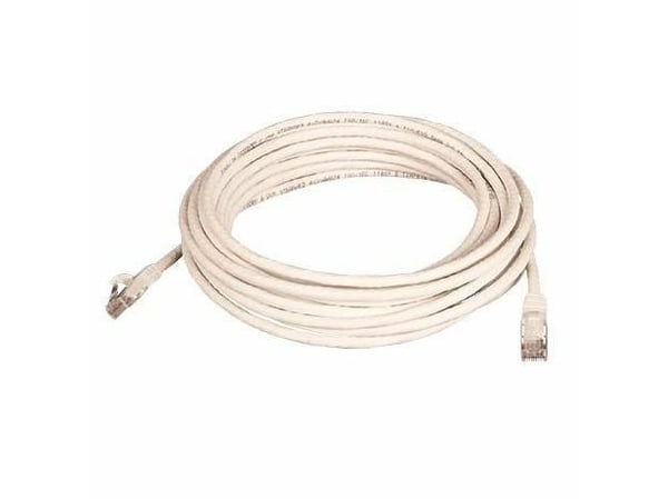 Lanview - Koblingskabel - RJ-45 (hann) til RJ-45 (hann) - 10 m - 6 mm - UTP - CAT 6 - halogenfri, formstøpt, uten hindringer - hvit