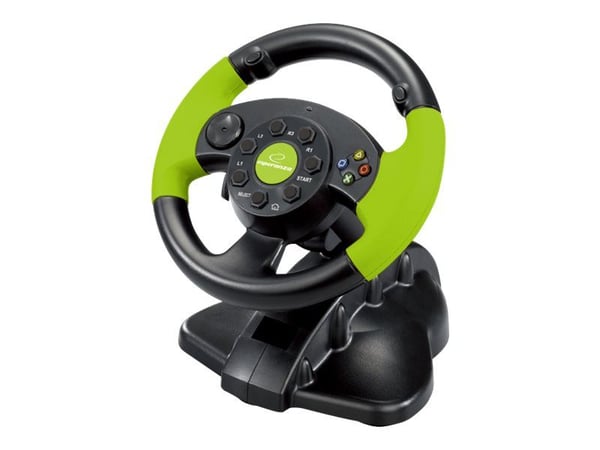 Esperanza EG104, Playstation 3, Xbox 360, Musta, Vihreä, 1 kpl