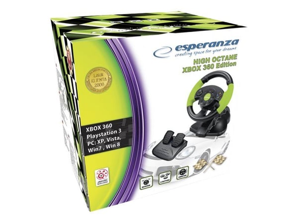 Esperanza EG104, Playstation 3, Xbox 360, Musta, Vihreä, 1 kpl