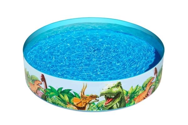 Bestway 55001, Pool med ram, 1612 l, Rund, 3 År, PVC, Vinyl, Multifärg