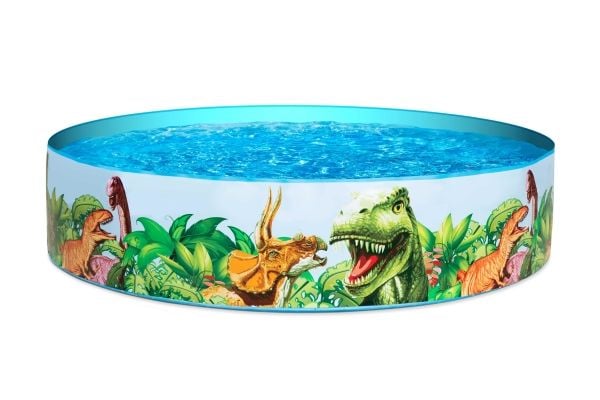 Bestway 55001, Pool med ram, 1612 l, Rund, 3 År, PVC, Vinyl, Multifärg