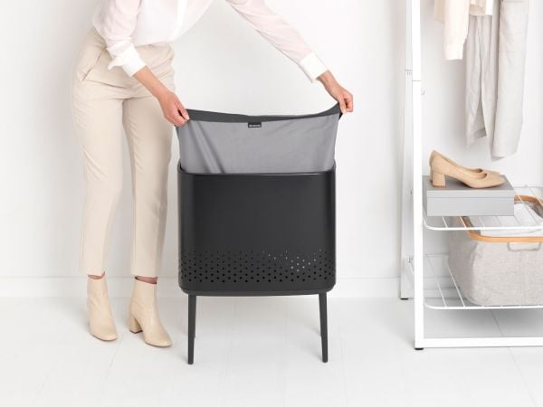 Brabantia 200526, 60 l, Rektangulær, Sort, Sort, 540 mm, 320 mm