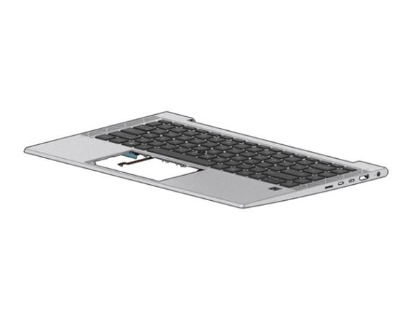 HP - Erstatningstastatur for bærbar PC - bakbelysning - Internasjonal engelsk / kanadisk fransk - med toppdeksel - for EliteBook 840 G7, 840 G8, 84...
