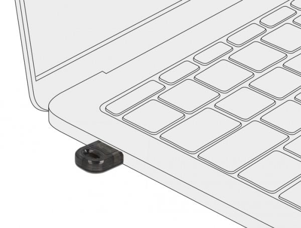 Delock - Nettverksadapter - USB 2.0 - Bluetooth 5.0 EDR - Klasse 2