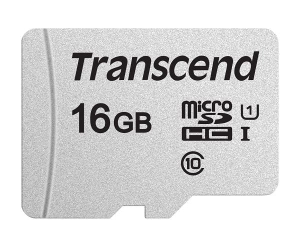 Transcend 300S - Flashminnekort - 16 GB - UHS-I U1 / Class10 - microSDHC
