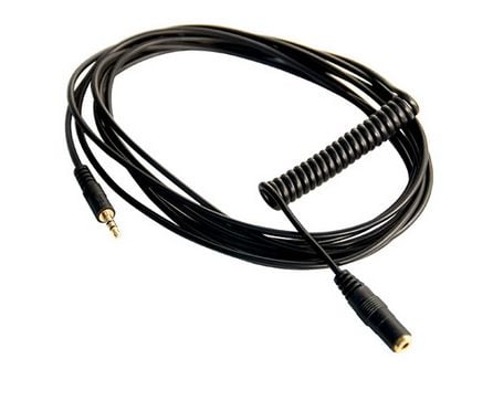 RØDE VC1 - Lydforlengelseskabel - mini-phone stereo 3.5 mm hann til mini-phone stereo 3.5 mm hunn - 3 m - skjermet - svart - rullet sammen - for RØ...