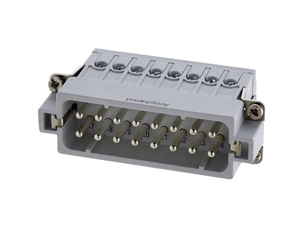 Amphenol C146 10A016 002 4-1 Stiftindsats Forsølvede kontakter 1 stk