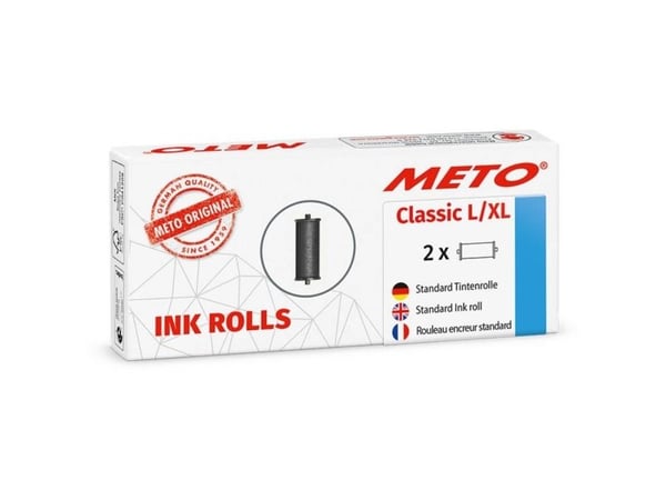 Color roller, Meto CLASSIC L/XL OG PROLINE 2-P, Blækruller sort