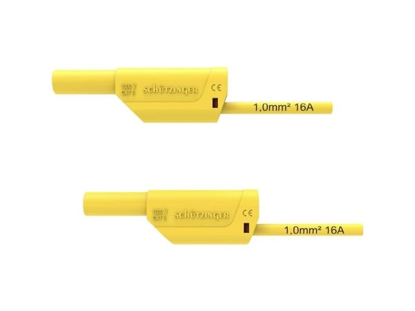 Schützinger VSFK 8500 / 1 / 50 / GE säkerhetsprovledning 4 mm bananstik 50,00 cm gul (1 st)