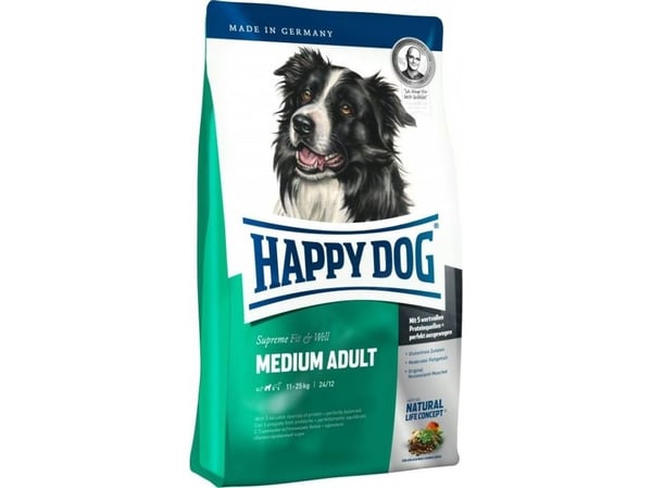 Happy Dog fit & vital - Medium Adult, Vuxen, Medium (11 - 25 kg), Egg, Fisk, Lamm, Höns, Lax