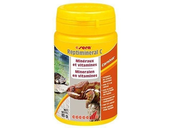sera Reptimineral C, Skilpadde, Pulver, Generelle helsefordeler, Universell, Vitamin A, Vitamin B1, Vitamin B12, Vitamin B2, Vitamin B6, Vitamin D3...