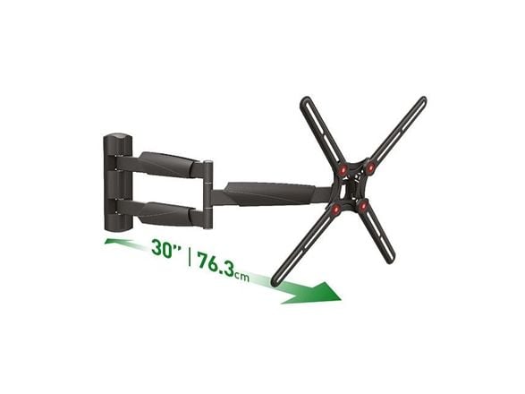 Barkan BM343XL - Monteringssett (veggmontering) - full bevegelse - for LCD-display / bøyd LCD-display - metall - svart - skjermstørrelse: 13"-65"