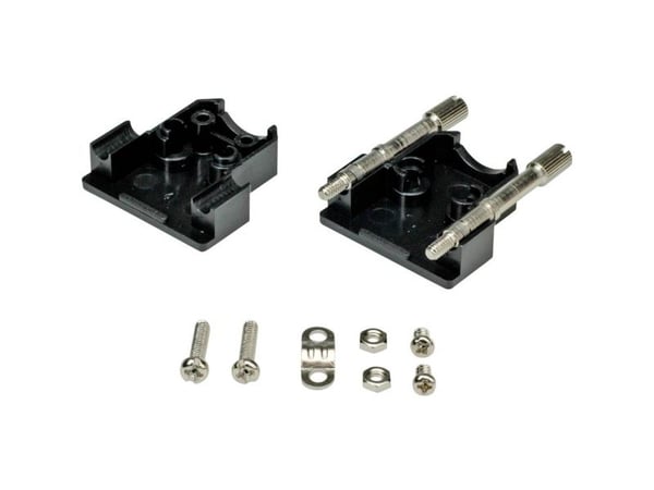ROLINE D-Sub Connector Casing 9-pin/HD15, DB8 / HD15, Sort, 30 x 30 x 15 mm