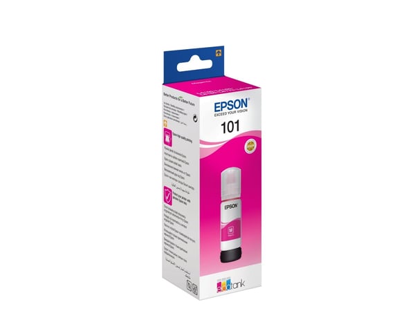Epson 101 - 70 ml - magenta - alkuperäinen - blækbeholder - Epson L4260, L4266, L6190, L6260, L6270, L6276, L6290; EcoTank L14150, L6290; EcoTank L...