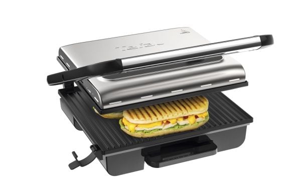 Tefal Inicio GC242D el-grill – svart/stål – 2000 W – non-stick – 740 cm²