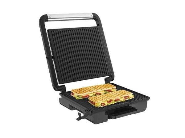 Tefal Inicio GC242D el-grill – svart/stål – 2000 W – non-stick – 740 cm²