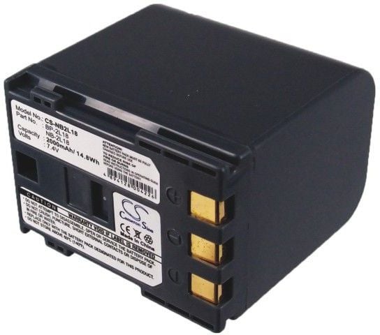 CoreParts - Akku - Li-Ion - 2000 mAh - 14.8 Wh - mørkegrå - Canon DC301, DC310, DC320, DC330, DC410, DC420, HV30; LEGRIA HV40; VIXIA HG10, HV30, HV...