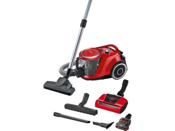 Bosch BGS41PET1 - Støvsuger - kanister - uten pose - rød