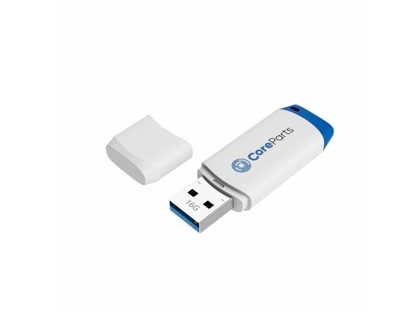 CoreParts MM-USB3.0-16GB, 16 GB, USB A-tyyppi, 3.2 Gen 1 (3.1 Gen 1), 80 MB/s, Suojus, Sininen
