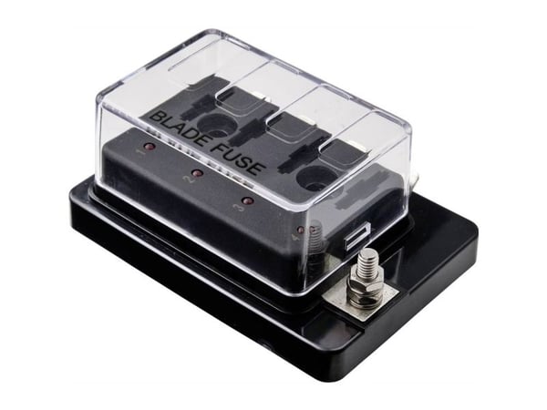 TRU COMPONENTS TC-9070396 TC-9070396 Auton sulakkeenpidin, jossa tilanilmaisin Sopii litteälle vakiosulakkeelle 30 A 32 V/DC 1 kpl