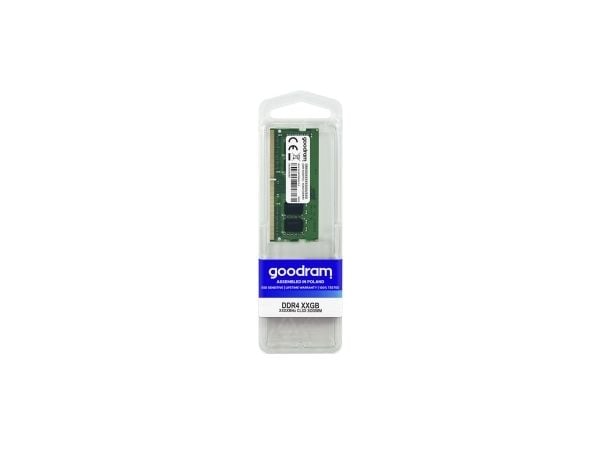 GOODRAM - DDR4 - modul - 16 GB - SO DIMM 260-pin - 3200 MHz / PC4-25600 - CL22 - 1.2 V - ikke-bufret - ikke-ECC