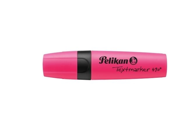 Pelikan korostuskynä 490 - 1 kpl - vaaleanpunainen - vaaleanpunainen - vesipohjainen muste - Saksa - läpinäkyvä pakkaus (814157)